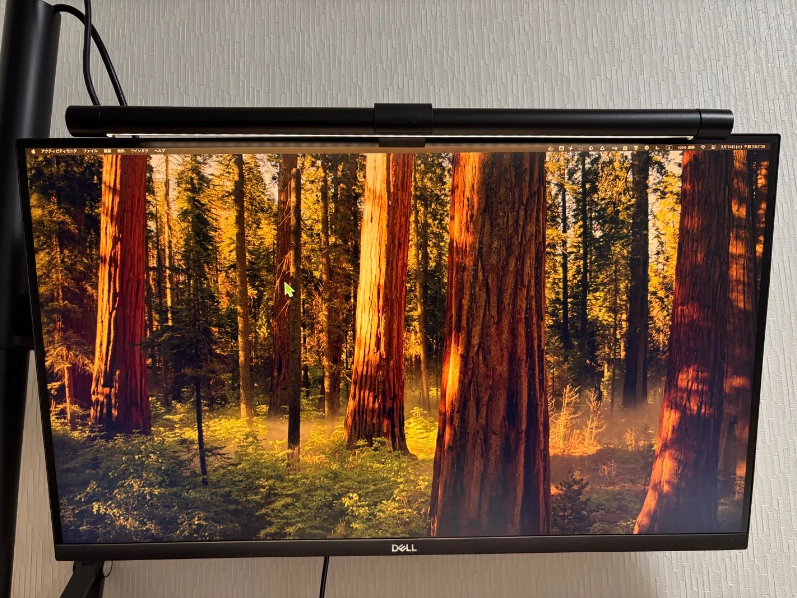 設置して電源ON